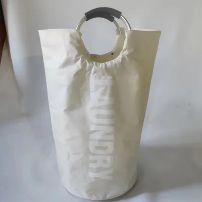 Produktbild von Große, faltbare Wäschekörbe (95 l, 7 Farben), faltbare Wäschesäcke, Wäschesack (Schwarz, L) Einweg