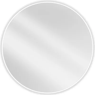 Obrázok produktu pre Mexen Loft okrúhle kúpeľňové zrkadlo 100 cm, biely rám - 9850-100-100-000-20