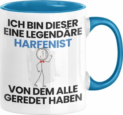 Produktbild von Harfenist Geschenk Tasse Lustige Geschenkidee Geburtstag für Harfenist Ich Bin Dieser Legendäre Harfenist Von Dem Alle Geredet Haben Kaffee-Becher (Blau)