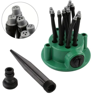 Produktbild von 360° Automatischer Garten Sprinkler Rasensprenger Bewässerungssystem, Rotierender Gartenregner für Rasen Garten Pflanzen effiziente Bewässerung