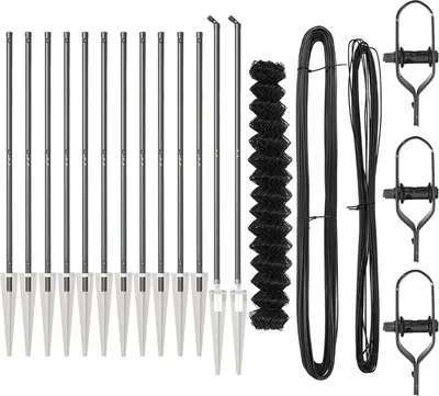 Produktbild von Möbel Drahtzaun mit 13 Spike-POSTS 1,6x25 m feuerverzinkter Stahl - Metallzäune 3351201