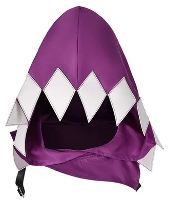 Kostümhut mit Schal, Halloween-Zubehör für Erwachsene, lila