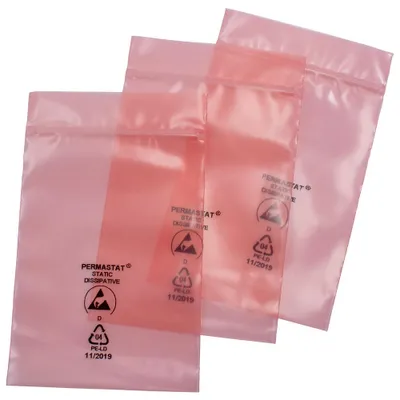 Obrázok produktu pre Baliace vrecká Permastat, ESD, 150 x 225 mm, hrúbka 60 µm 3120.3321 (balenie po 100 ks)