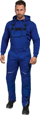 Produktbild von Leibwächter Latzhose Flex-Line FLEXL Gr. 28 kornblau/schwarz
