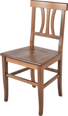 Zdjęcie produktu dla t m c s Tommychairs - ARTEMISIA krzesło do kuchni i jadalni, solidna konstrukcja wykonana z lakierowanego drewna bukowego w kolorze orzechowy brąz i drewniane siedzisko