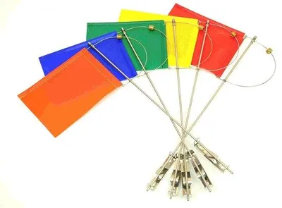 Produktbild von Zeilboot-Windmeter mit Tegengewicht - 32 cm Höhe - Oranges - Klicker-Technik