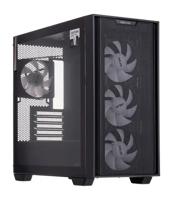 Produktbild von ASUS A21 PLUS, PC, Schwarz, micro ATX, Mini-ITX, Multi, 16,5 cm, 38 cm