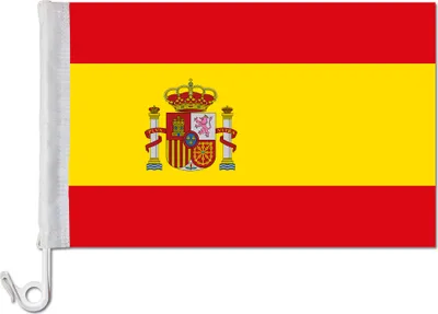 Produktbild von Auto-Fahne: Spanien mit Wappen -