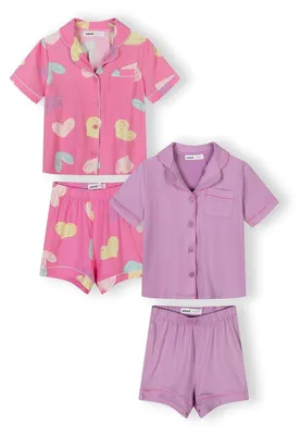 Produktbild von Minoti Schlafanzug kurzarm Rosa Gr. 158 für Mädchen