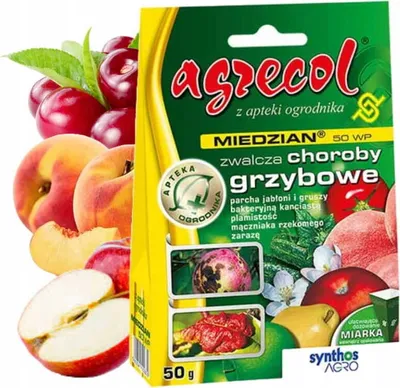 Produktbild von Bekämpft pilzliche und bakterielle Krankheiten von Obst und Gemüse Miedzian 50 WP 50g - Agrecol