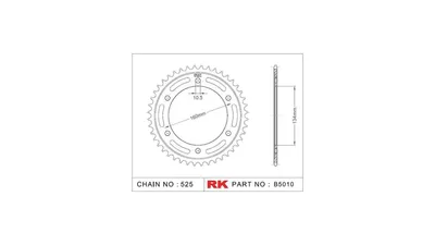 Immagine prodotto di Pignone RK 525 46T acciaio argento
