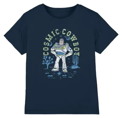 Image de T-shirt Toy Story 5 - « Cosmic Cowboy » pour enfants TV34615 (128) (bleu marine)