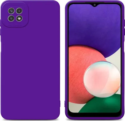 Produktbild von Cadorabo Hülle für Samsung Galaxy A22 5G Schutz Hülle in Lila TPU Silikon Etui Case Handyhülle