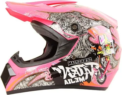 Produktbild von Crosshelm Helm Kinderhelm Motorradhelm Motocross Mejia Pink Motorrad Größe M