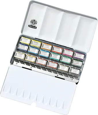 Produktbild von Schmincke Horadam Aquarell Malkasten Metallkasten 18 x 1/1 Näpfchen 74 318 097