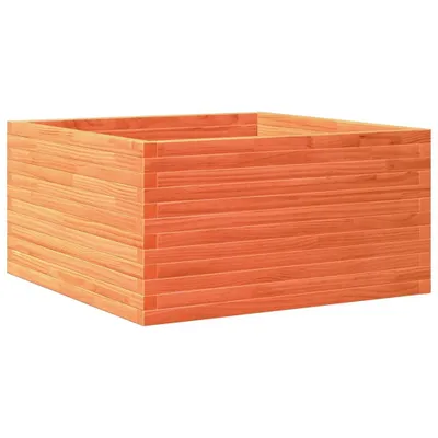 Produktbild von vidaXL Pflanzkübel Wachsbraun 90x90x46 cm Massivholz Kiefer