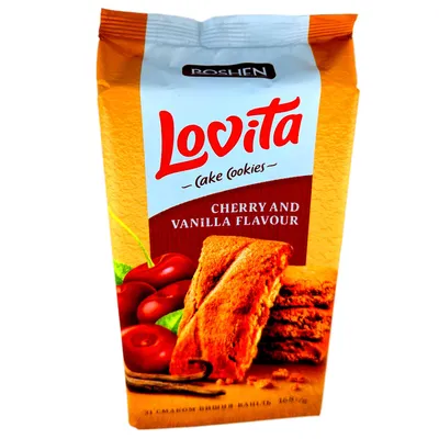 Produktbild von Roshen Lovita Kekse Kirsche & Vanille 168g