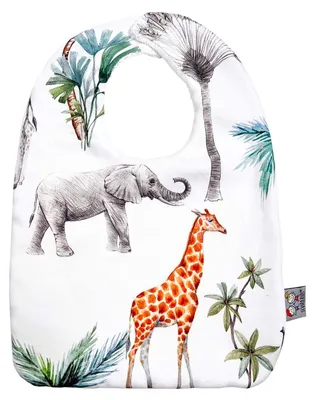 Produktbild von Lätzchen Safari - Dès la naissance - Weiß | by SEVIRA KIDS