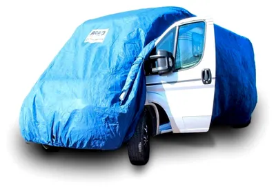Produktbild von Schutzhaube für teilintegrierte Wohnmobile 670–720 cm | Abdeckplane für Outdoor-Garage | grau | atmungsaktiv, wasserabweisend & UV-beständig