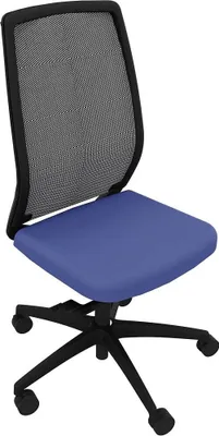 Produktbild von Quadrifoglio Bürostuhl Orion blau, schwarz, schwarz Stoff
