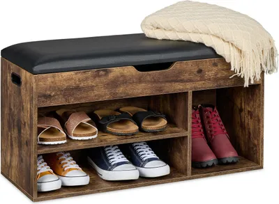 Obrázok produktu pre Relaxdays 10050464, Otvorený, Čierna, Hnedá, Drevovláknitá doska s vysokou hustotou (HDF), MDF lepenka, 2 police/políc, 800 mm, 460 mm