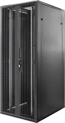 Image de armoire serveur 47 U 19", avec portes perforées à double battant (l x p x h) 800 x 1000 x 2200mm