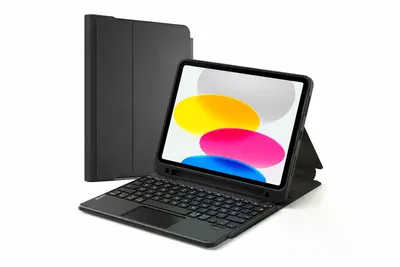 Produktbild von Apple iPad 11" / A16 Chip / 2360 x 1640 Pixel / 128 GB / iPadOS 18 / Blau / inkl. Hülle
