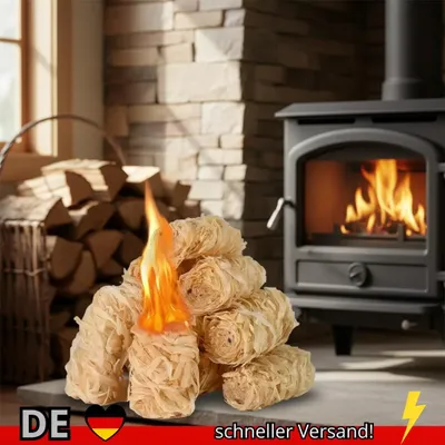 Produktbild von 30 100 Stück Natürlicher Feueranzünder Wachsholzstab Geeignet für Kamin