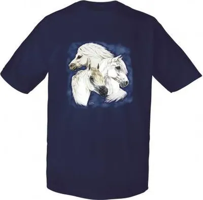 Produktbild von T-shirt mit hochwertigem Print - Welsh Pony - 09865 dunkelblau - ©Kollektion Bötzel - Gr. S-XXL Größe - L