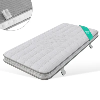 Produktbild von 7-Zonen Taschenfederkern Matratze 90x200 x 10 cm H3, Hybrid-Matratze mit Kaltschaum, Ergonomische Orthopädische Rollmatratze für Klappbett