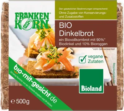 Produktbild von Vollkornbrot - Dinkelbrot geschnitten 500g