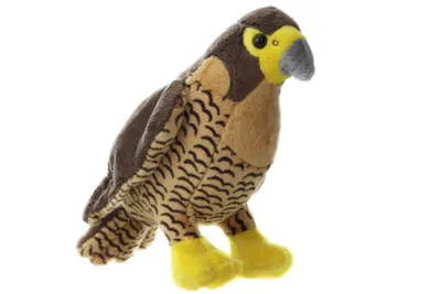 Produktbild von Plüschtier Falke für Kinder, ca. 17,5 cm lang, 8 cm breit und 14 cm hoch