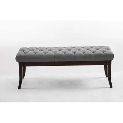 Produktbild von Sitzbank Ramses Stoff antik-dunkel 120 - grau