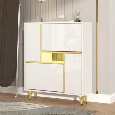 Produktbild von Schuhschrank - Schuhregal - Schuhaufbewahrung - Schuhmöbel - Schuhbank - Modernes Design