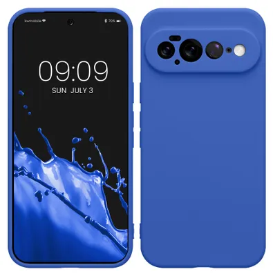 Produktbild von kwmobile Handyhülle für Google Pixel 11 Pro XL Hülle - weiches Handy Silikon Case - Schutzhülle Cover - Baltik Blau