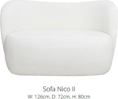 Produktbild von NICO 2-Sitzer Sofa in Stoff Bouclé