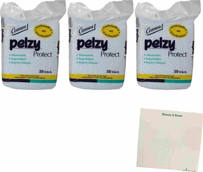 Produktbild von Cosmea Pelzy Protect Vlieswindeln extra saugstark 3er Pack (3x30St Packung) + usy Block