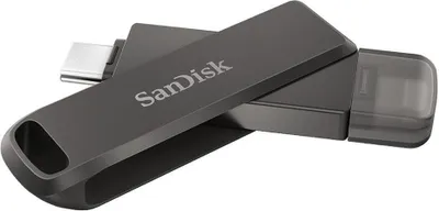 Produktbild von SanDisk iXpand USB-Stick 256 GB USB Type-C / Lightning 3.2 Gen 1 (3.1 Gen 1) Schwarz