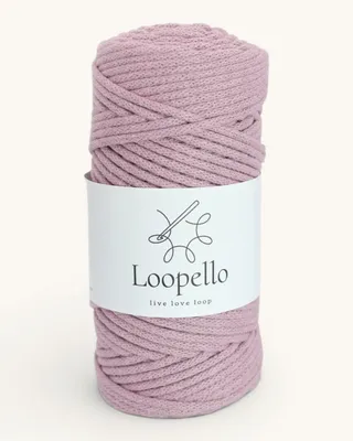 Obrázok produktu pre Loopello bavlnené šnúrky Classic, 3 mm, 100 m – svetloružová