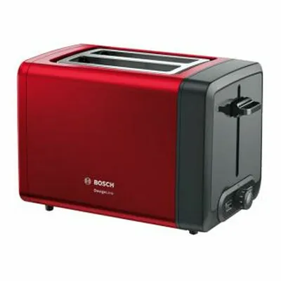 Produktbild von Bosch TAT4P424DE Toaster 2 Scheibe(n) 970 W Schwarz  Rot