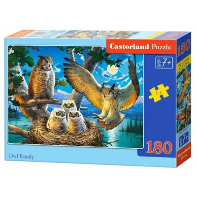Produktbild von CASTORLAND Eule Familienpuzzle 180 Teile