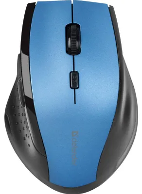 Zdjęcie produktu dla Defender ACCURA MM-365, Po prawej stronie, Optyczny, RF Wireless, 1600 DPI, Czarny, Niebieski