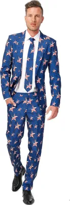Produktbild von Suitmeister Anzug USA Stars and Stripes blau-rot-weiss