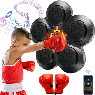 Produktbild von Musikboxmaschine, Intelligente Boxmaschine mit LED-Beleuchtung, 9 Geschwindigkeit einstellbar, Wandmontierte Boxmaschine für Erwachsene und Kinder