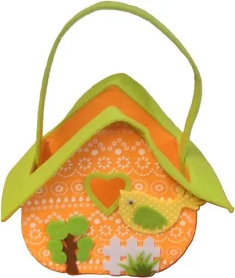 Obrázok produktu pre Filcový košík v tvare domčeka  18 x 16 cm | SUN4001