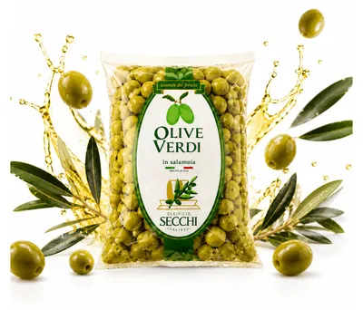 Obrázok produktu pre Zelené olivy s kôstkou – talianska pochúťka 250 g zo Sardínie