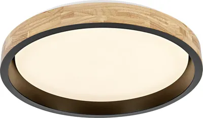 Produktbild von Osram LED-Deckenleuchte Orbis Mariano Ø51 cm 36 W Holzdekor schwarz dimmbar