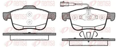 Produktbild von REMSA Bremsbeläge Satz Vorne Bremsklötze für ALFA ROMEO GIULIETTA (940) 1183.12