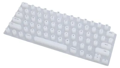 Obrázek produktu pro Kryt klávesnice pro notebooky s OS X – měkký silikon, pohodlné psaní, vyvýšená ochrana klávesnice pro dlouhé nehty, bílá