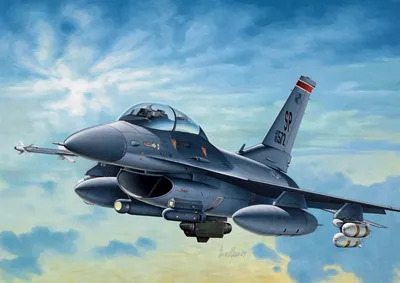 Produktbild von Italeri F-16 C/D Night Falcon, Starrflügelflugzeug-Modell, Montagesatz, 1:72, F-16 C/D, Unisex, Kunststoff